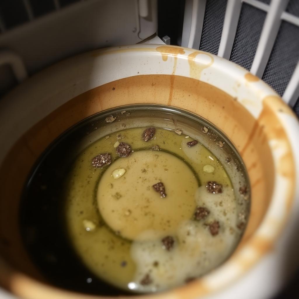 Antes — Bandeja y desagüe (imagen de referencia)